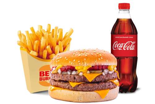 ДАБЛ БІФ ЧІЗБУРГЕР МЕНЮ